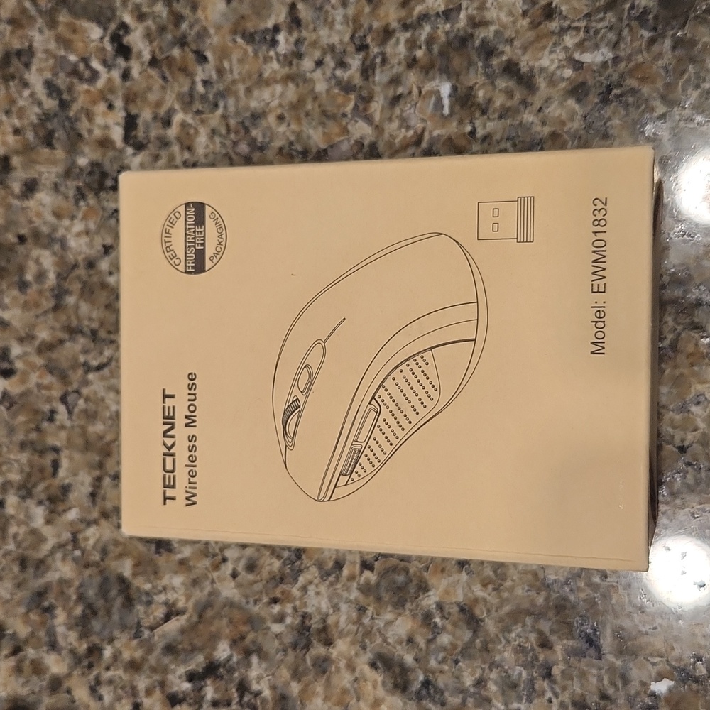 Tecknet wireless mouse color: black